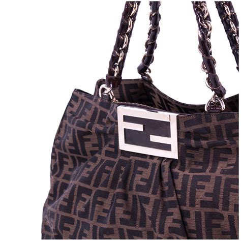 fendi mia bag big retail price|FENDI Zucca Patent Large Mia Shoulder Flap .